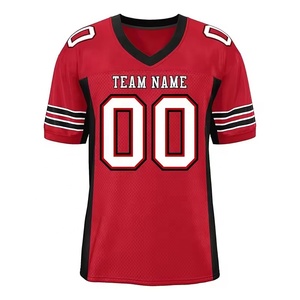 Équipe de qualité supérieure sans bandes latérales Maillots de football américain pour hommes Maillot de football américain unisexe réversible avec logo personnalisé - Product Image 5