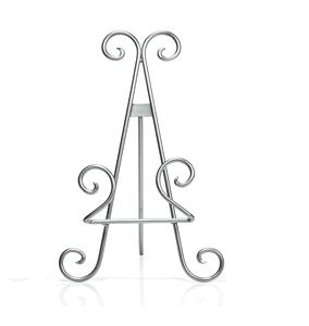 Soporte de placa metálica resistente para platos de gran tamaño con base equilibrada para una exhibición segura en la mesa - Product Image 6