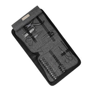 Kit d'outils élégants pour extensions capillaires avec perles, pinces, outils de séparation, pinces de pose pour extensions de cheveux naturels en acier inoxydable - Product Image 6