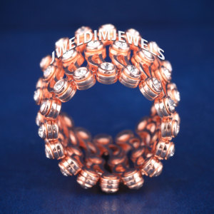 A custom spring rose gold diamond unisex hip hop engagement band premium look 925 sterling silver rose gold plated tester passed - Product Image 6
