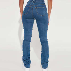 กางเกงยีนส์เอวต่ำสำหรับผู้หญิง ผ้าฝ้ายระบายอากาศ เป็นมิตรกับสิ่งแวดล้อม ไซส์พลัส สำหรับฤดูร้อน แห้งเร็ว แบบคาร์โก้ รับสั่งทำพิเศษ - Product Image 2