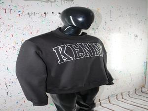 KENNY BLACK Men's Hooded Pullover Sweatshirt 100% Cotton Winter Wide <b>Neck</b> High Street Vintage Style Quick Dry Breathable Finer - Product Image 4