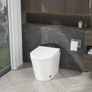 One Piece Smart <b>Toilet</b> Heated <b>Seat</b> Self-Cleaning Auto Sensor Flush Digital LED Display Night Light Elongated Bidet <b>Toilet</b> <b>Warm</b> - Product Image 1