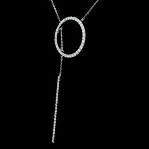 Collar de Cadena Ajustable con Colgante de Círculo Geométrico Moderno de la Mejor Calidad, Collar de Círculo de Cristal Redondo, Collar de Lujo para Fiesta - Product Image 4