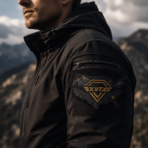 Patch brodé Oxytag USA Map, thermocollant, en tissu, forme irrégulière, cadeau, prix de gros personnalisé, patchs brodés OEM - Product Image 6