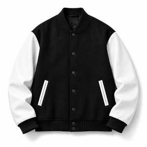 Men's Everyday Varsity Jacket <b>Classic</b> Letterman Design for Casual and Outdoor Wear - Product Image 2