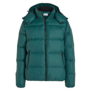 Chaqueta Acolchada con Capucha Color Verde Esmeralda para Hombre, Personalizada, Gruesa, Impermeable, Resistente al Viento, Abrigo de Invierno para Exteriores, Parka Acolchada Cálida - Product Image 1
