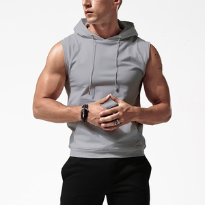 OEM Custom Men's Full Sleeve Embroidered Pullover <b>Gym</b> Fitness Sweatshirt Plus Size <b>Hoodie</b> Pocket Quick Dry Eco-Friendly - Product Image 5