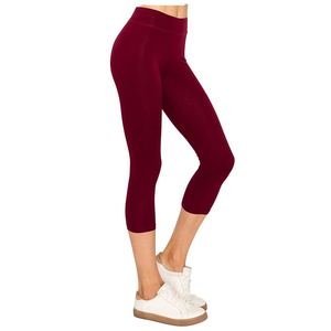 Leggings Capri de Yoga pour Femmes, Taille Haute, Personnalisables par Sublimation, Qualité Premium, OEM/ODM, Taille Élastique, Vente en Gros Usine - Product Image 2