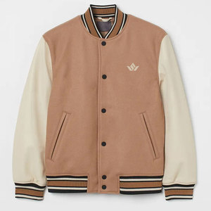 Modern Streetwear Men Letterman Jacket Casual Outerwear Eco-Friendly Front Logo Soft Fabric for Daily Wear Trend Focused Styling - Product Image 1