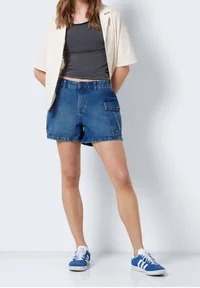Shorts Bermuda en Jean Souple Unisexe pour Homme, Coupe Droite, Taille Mi-Haute, Séchage Rapide, Effet Vieilli, Style Vintage Décontracté Urbain, Vente en Gros - Product Image 3