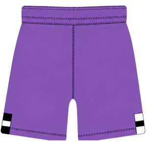 Shorts de rugby noir bordeaux à taille élastique avec cordon de serrage, rayés, uniforme d'équipe personnalisé, respirant, pour l'entraînement et la performance sportive - Product Image 2