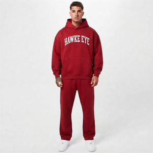 Hawk Eye Sports Sweat à capuche et survêtement intégral pour hommes adultes, en molleton fin 300g, respirant et antibactérien, idéal pour l'hiver - Product Image 4