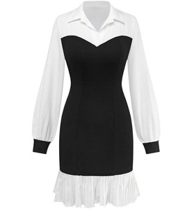 เดรสโปโลแฟชั่นสำหรับผู้หญิงสไตล์คนเมือง - สปอร์ตสไตล์สตรีท - เดรสทรงเข้ารูปแขนสั้นสำหรับผู้หญิงพร้อมโลโก้สั่งทำ - Product Image 4