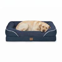 Coussin orthopédique respirant, écologique, lavable, imperméable, avec housse amovible, mousse haute densité, pour soulager les articulations, pour chien et chat d'intérieur
