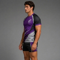 Tenue de rugby pour adultes, confortable, séchage rapide, respirante, en polyester, ensembles unisexes, service OEM personnalisé