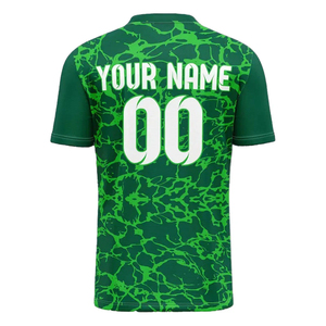 Maillot de football personnalisé vert camouflage pour homme, col en V, manches courtes, évacuation de l'humidité, impression sublimée, maillot de football pour adulte, Roxy Sports - Product Image 6
