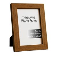 Cadre photo en bois pour table, cadre photo en bois pour bureau, cadre photo en bois sur pied