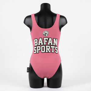 Women One Piece <b>Bathing</b> Suit 200 GSM Polyester Spandex Stretch Fabric Pink Swimwear Custom Logo women for <b>Bathing</b> Suit - Product Image 2