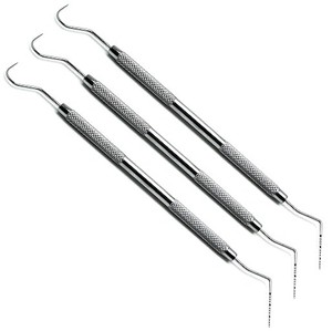 Sonde de détection de calcul dentaire professionnelle manuelle légère avec poignée, outil d'exploration des caries et localisateur de canaux - Product Image 2