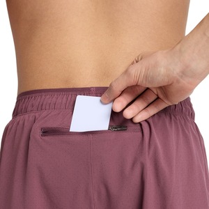 Men's High Street Quick Dry Mid <b>Elastic</b> Waist Knee-Length Solid Sports Shorts with Waterproof Breathable & Eco-Friendly Fabric - Product Image 5