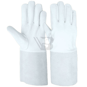 High Quality Heavy Duty EMF Protection Cowhide Leather Heat Resistant Welding <b>Gloves</b> for Daily Use 14/16 Inch Long Hand - Product Image 1