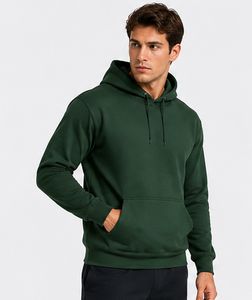 <b>Men</b>’s <b>Red</b> Pullover Hoodie Plain Fleece <b>Sweatshirt</b> Long Sleeve Casual Drawstring Hood Kangaroo Pocket Streetwear Winter Sports - Product Image 3