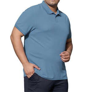 Camisa de Punto Personalizable OEM ODM para Hombre, Talla Grande, Transpirable, Informal, Lisa, 180g, Spandex/Algodón, Cuello Redondo, Botones - Product Image 5