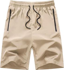 Custom Logo <b>Mens</b> Woolen Solid <b>Jogging</b> <b>Shorts</b> Summer Mid Elastic Waist Breathable Waterproof Pockets Casual Eco Friendly - Product Image 3