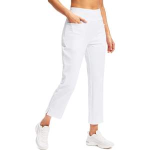 2025 femmes taille haute XL Golf pantalon 5 poches Stretch toile pantalons de survêtement pour voyage athlétique travail maison confortable cheville - Product Image 4