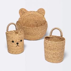 Panier suspendu en forme d'ours avec une poignée, panier de rangement fait main, vente en gros, écologique, fabriqué au Vietnam - Product Image 6