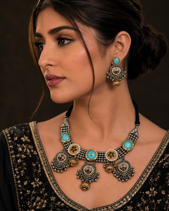 Garantía Comercial: Ghungroo Latkan de Aleación Bicolor Plata y Oro con Pedrería de Cristal, Diseño Elaborado, para Mujer, Estilo Bohemia, para Bodas y Parejas - Product Image 4
