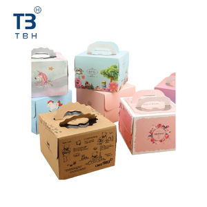 Excellente boîte à gâteau en carton blanc avec poignée et fenêtre, 6, 8, 10 pouces, conteneur d'emballage pour boulangerie, stand alimentaire, fête, du fournisseur malaisien - Product Image 4