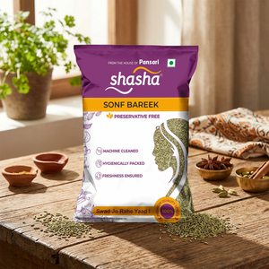 Shasha Premium Bareek Sonf (Semillas de Hinojo) 100g Especia India Fresca y Aromática - Product Image 4
