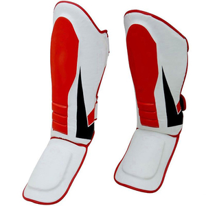 Protector de Espinillas de Cuero Personalizado para Kick Boxing, MMA y Boxeo, Almohadillas Protectoras para Piernas, Protector de Espinillas para Entrenamiento de Boxeo - Product Image 4