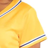 Kaos Jersey Baseball Wanita Custom SGRHO Lengan Pendek Kancing Depan Baju Olahraga Gaya Sorority Bernapas Seragam Tim Kasual