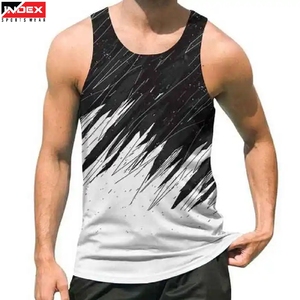 Débardeur de sport pour homme de haute qualité, en tissu sublimé USA Advanced Fabric, personnalisable, sans manches, pour l'entraînement - Product Image 1
