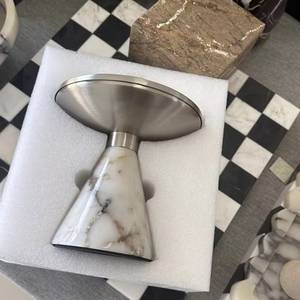 Luxury Sculptural Resin & Stainless Steel Incense Censer Silver <b>Metallic</b> <b>Top</b> Organic Durable Charcoal Resin Burner - Product Image 1