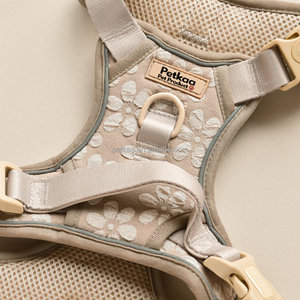 Harnais <span class=keywords><strong>pour</strong></span> <span class=keywords><strong>chien</strong></span> Petkaa Fashion Jacquard, logo personnalisable, luxe, confortable, durable, anti-traction, avec laisse, collier, porte-sac à déjections, nouveauté - Product Image 2