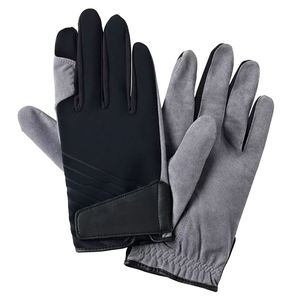 Golf Glove Microfiber Non-Slip Unisex Sports Right Hand Pull On <b>Wrist</b> <b>Strap</b> Gray Black - Product Image 4
