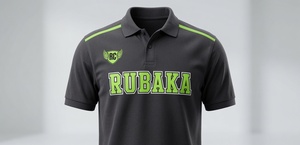 Camiseta Polo Negra y Verde Personalizada, Uniforme de Golf de Alto Rendimiento que Absorbe la Humedad, Ropa Deportiva de Manga Corta, Fabricación OEM/ODM, Venta al Por Mayor - Product Image 3