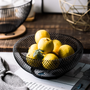 Panier de rangement créatif en fer noir pour fruits, légumes, pain et articles divers – Décoration de cuisine, restaurant, maison, bar, accessoire de photographie - Product Image 4