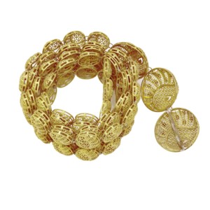 Ceinture en laiton plaqué or pour la danse du ventre, style marocain, Dubaï, mode Moyen-Orient, accessoire unisexe pour la danse du ventre, vente en gros - Product Image 1