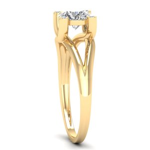 Bagues de fiançailles REYES Hip Hop en argent sterling 925, coupe ronde, 0,87 carat, moissanite VVS, pour femmes, prix de gros, bijoux fins - Product Image 3