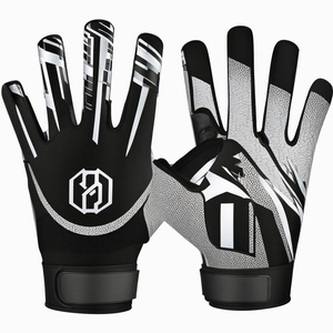 Guantes de Fútbol Americano Personalizados con Marca Propia, Construcción Ligera, Muñeca Flexible, Fabricación OEM para Marcas de Ropa Deportiva - Product Image 4
