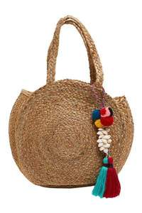 Handmade Round Jute Beach <b>Bag</b> Sustainable Eco Friendly Summer Tote - Product Image 5
