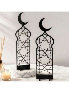 Centro de mesa decorativo islámico de metal para mesa de comedor, fiesta del Eid, hogar, hotel, restaurante, eventos festivos - Product Image 4