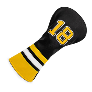 Housse de tête de club de golf personnalisée en gros avec logo, en cuir PU imperméable, pour driver, fairway wood et hybride, en vente en ligne - Product Image 5