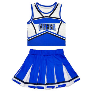 Disfraz de Animadora para Niñas, Azul, Talla Grande, Vestido de Animadora, Uniforme para Halloween, Cosplay, Fiesta, Espíritu Escolar - Product Image 2