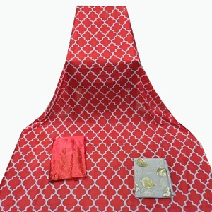 Conjunto de Lujo Dirac para Mujer, Ropa Africana Kanga de 3 Piezas, Algodón Ecológico con Spandex, Encaje con Estampado Floral, Prenda Tradicional Holgada - Product Image 1